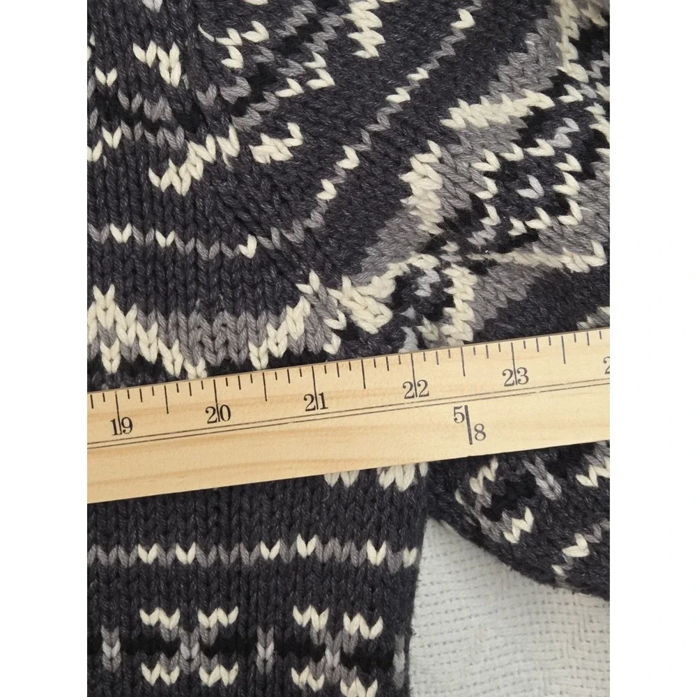 GH Bass Sweater Mens L Chunky Cable Knit Fisherman‎ Nordic Fair Isle Pullover